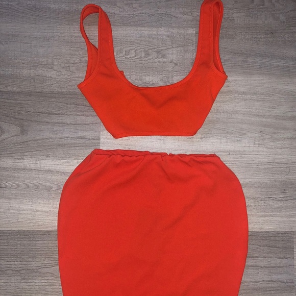 PrettyLittleThing Dresses & Skirts - Pretty Little Thing Orange 2 Piece Set 4